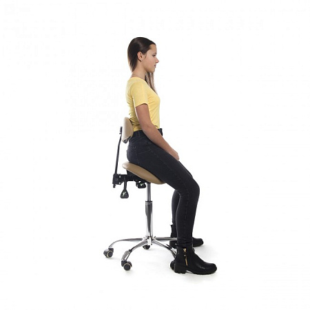 SmartStool SM03B - эргономичный стул-седло со спинкой