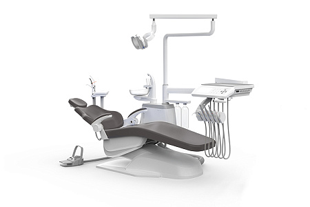SILVERFOX 8000B-CRS0 LIGHT – Стоматологическая установка с нижней подачей и мягкой обивкой